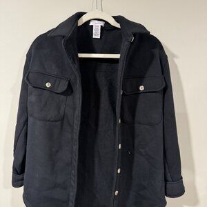 Button up shacket